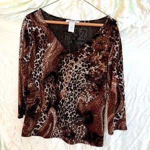 3/4 sleeve, blouse, excellent condition